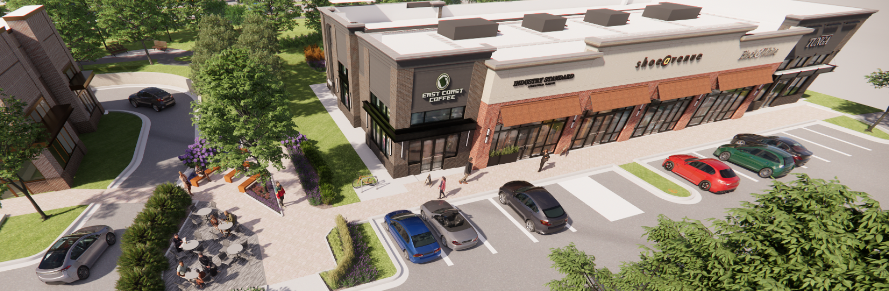 Retail Rendering Aerial